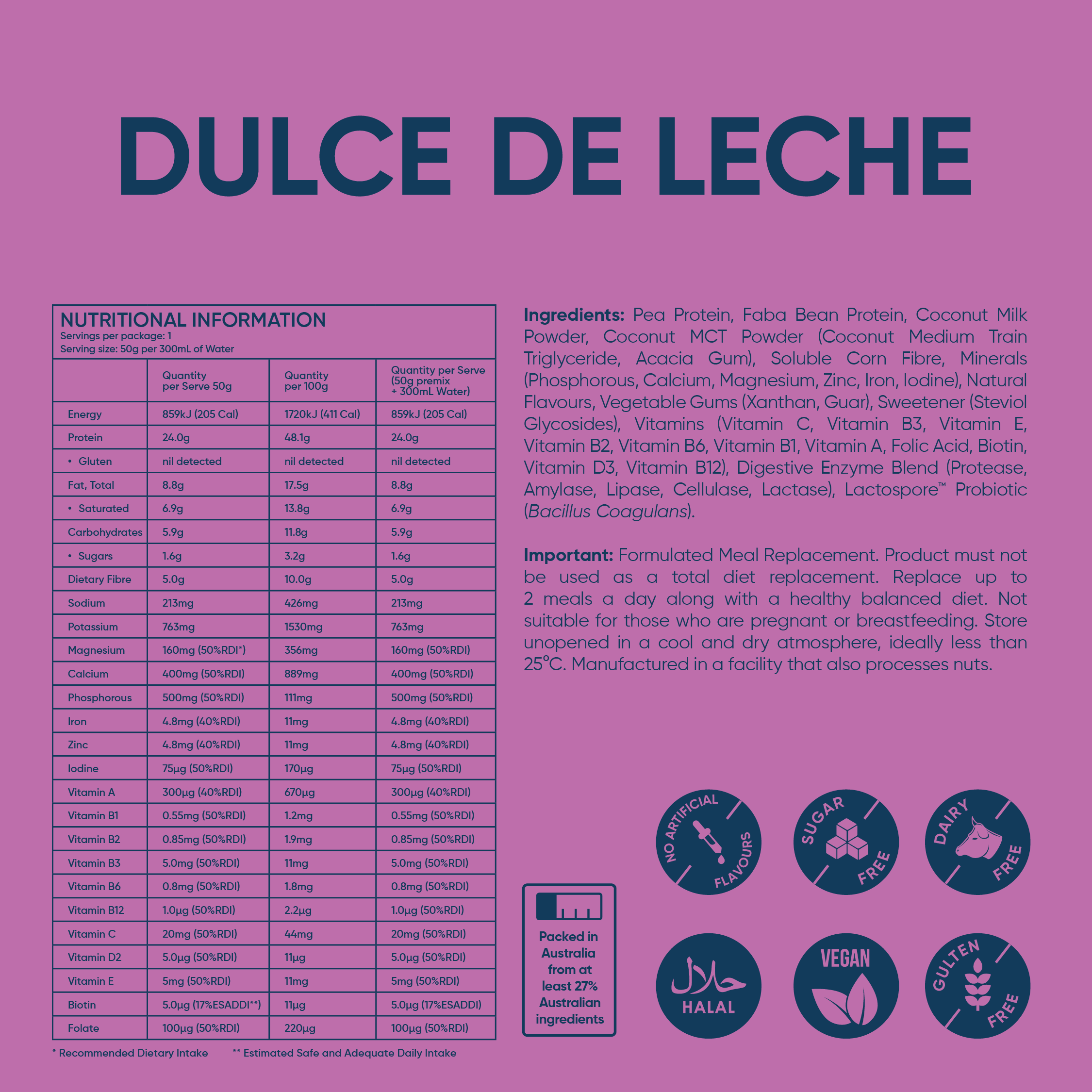 Multi Flavour Single Sachet Pack - Daily Shake - Premium Meal Replacement Shakes