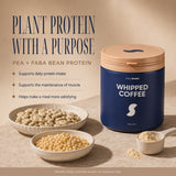 Daily Shake Whipped Coffee with pea and faba bean plant protein ingredients
