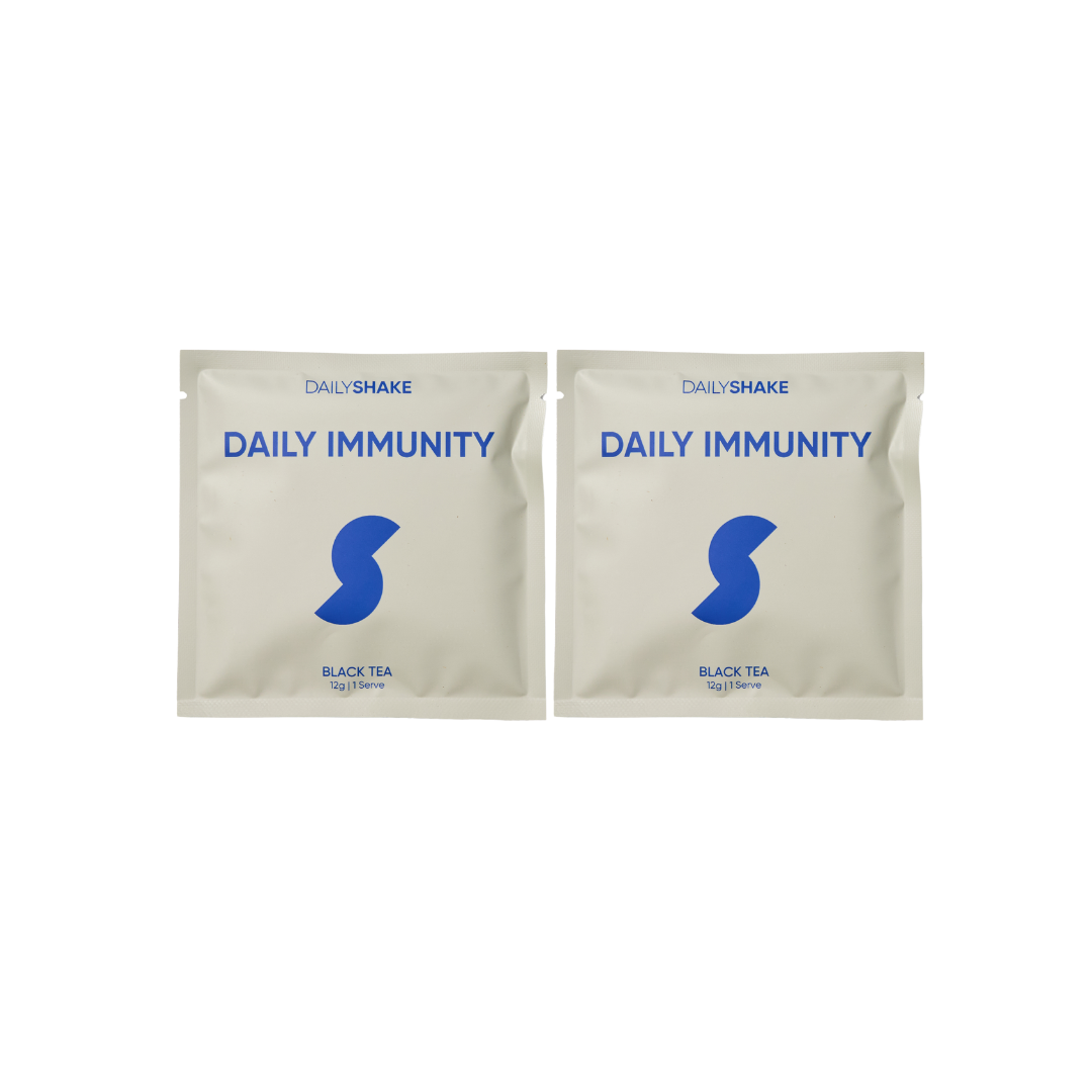 2 Single Sachets Daily Immunity: Black Tea - Daily Shake - Premium Meal Replacement Shakes