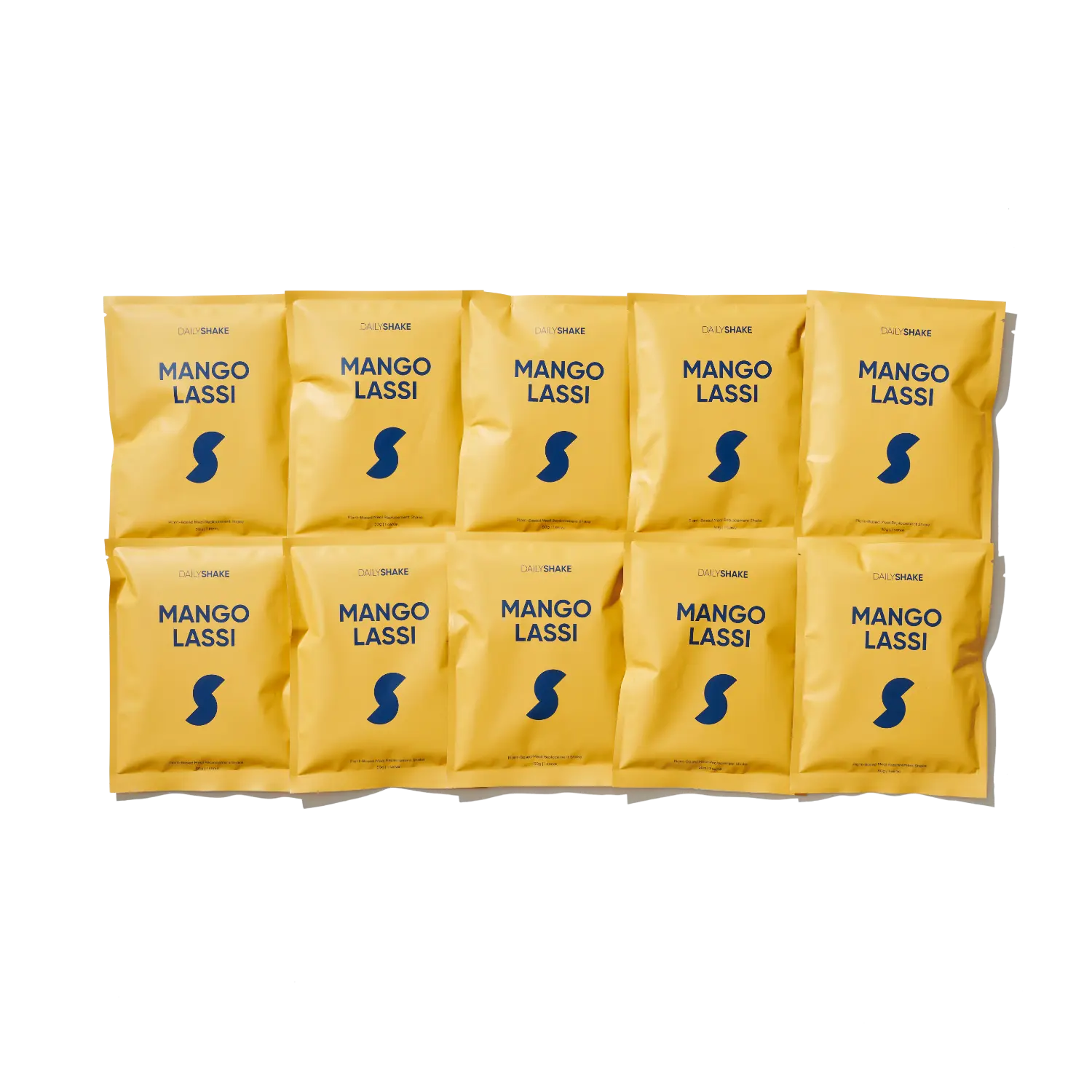 Mango Lassi Daily Shake - Premium Meal Replacement Shakes 10 x Mango Lassi Single Sachet Pack