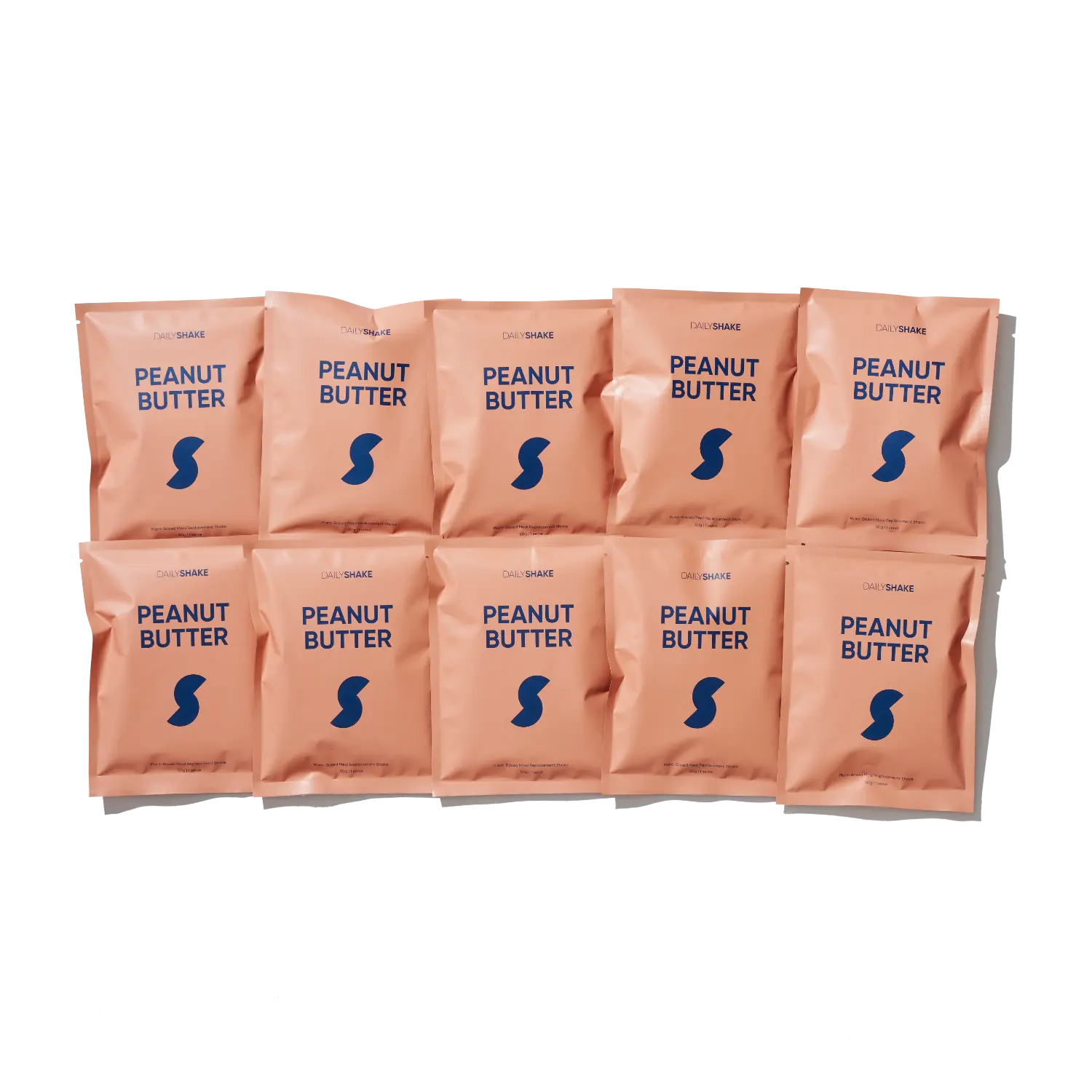 Peanut Butter Daily Shake - Premium Meal Replacement Shakes 10 x Peanut Butter Single Sachet Pack