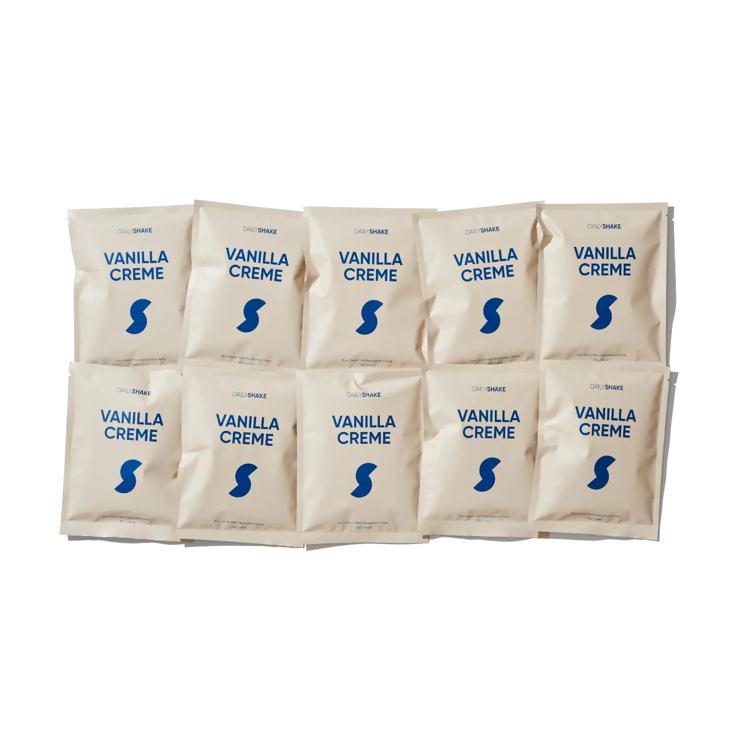 Vanilla Creme Daily Shake - Premium Meal Replacement Shakes 10 x Vanilla Creme Single Sachet Pack