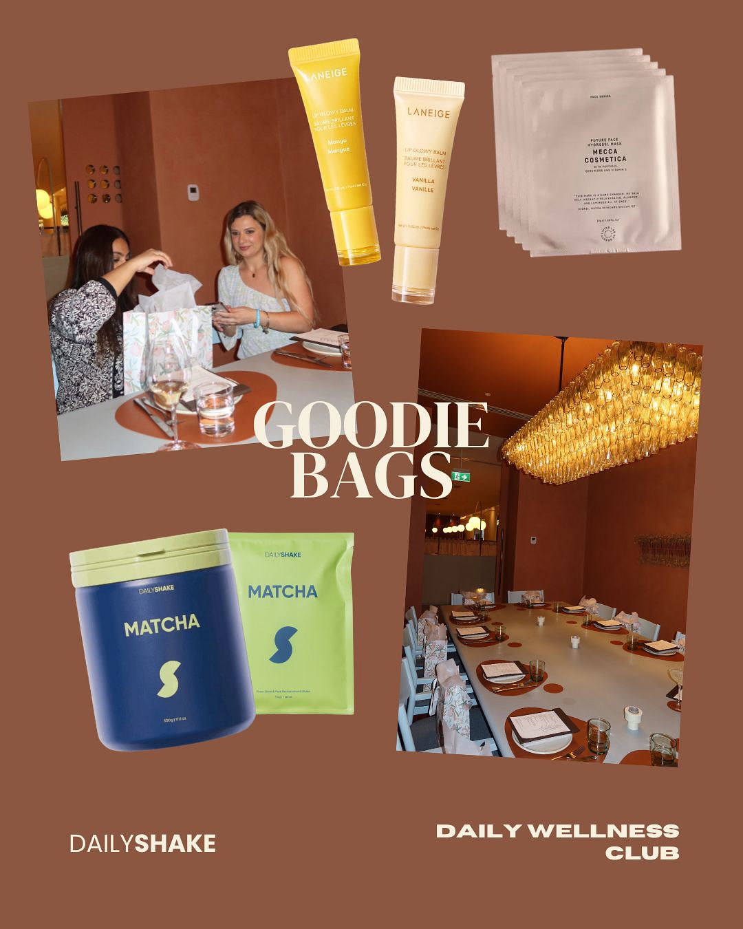 Daily Wellness Club at The Sofitel Hotel Community Event at Tilda Restaurant. With Daily Matcha Daily Shake, Laneige Korean Skin care, Mecca Make Up and More.