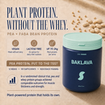 Baklava Daily Shake plant protein with pea and faba beans, vegan and lactose free