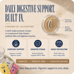 Daily Shake digestive support with LactoSpore probiotic, prebiotic fibre and digestive enzymes
