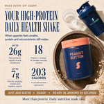 Peanut Butter Daily Shake high-protein daily health shake with vitamins, minerals and fibre